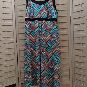 Woman's stretchy 3X Maxi Dress